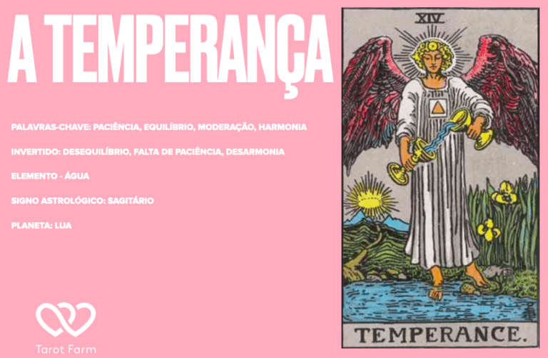 A Temperan A Significado No Tarot Amor Dinheiro Sa De E Mais