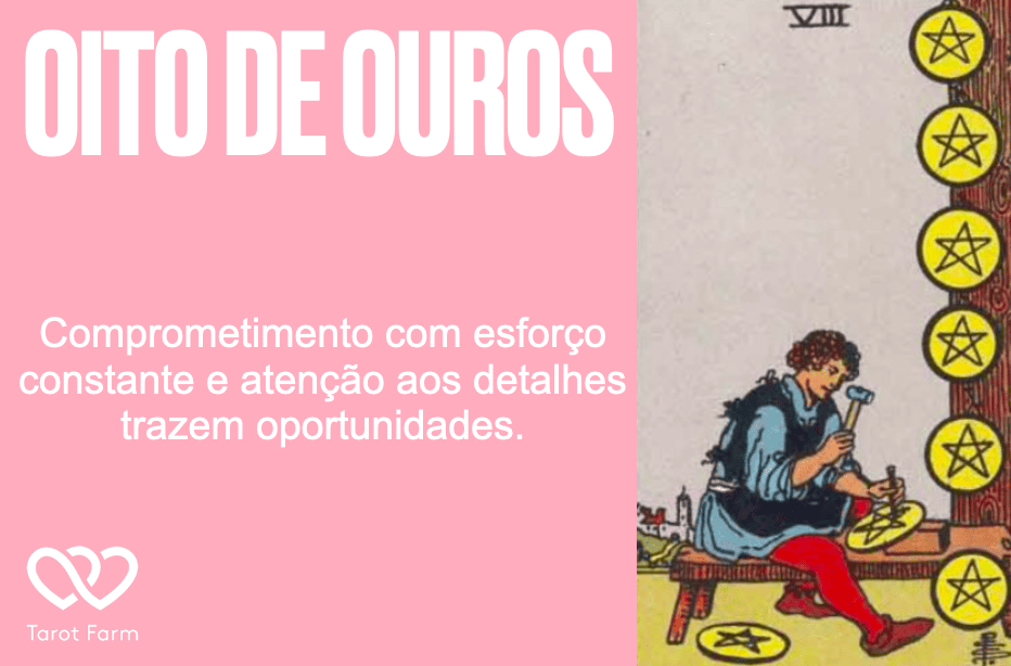 Oito de Copas significado no Tarot Amor Dinheiro Saúde e mais