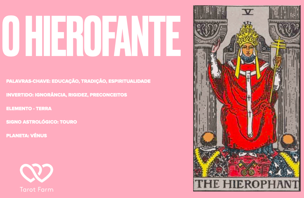 O Hierofante significado no tarot - Amor, Saúde e - TarotFarm