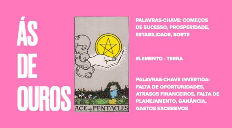 Ás De Ouros Significado No Tarot Amor Dinheiro Saúde E Mais Tarotfarm