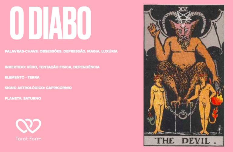 O Diabo significado no tarot - Amor, Dinheiro, Saúde e mais - Tarotfarm