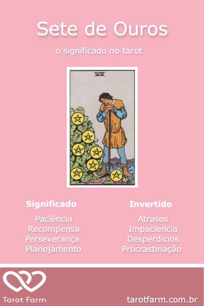 Sete De Ouros Significado No Tarot Amor Dinheiro Saúde E Mais