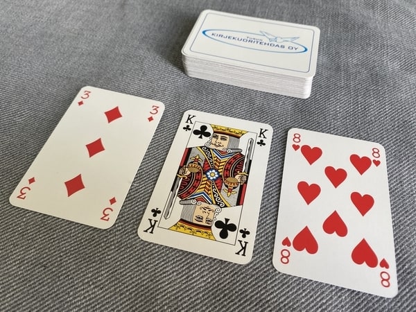 Baralho Nunca se importar em jogar cartas