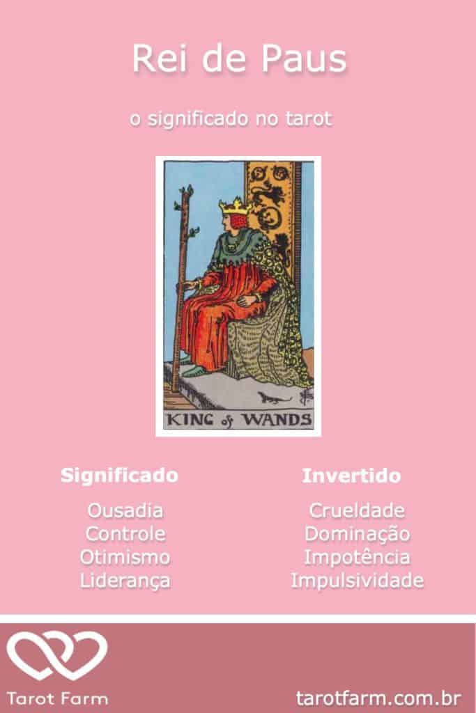 Rei de Paus significado no Tarot - Amor, Dinheiro, Saúde e mais - TarotFarm
